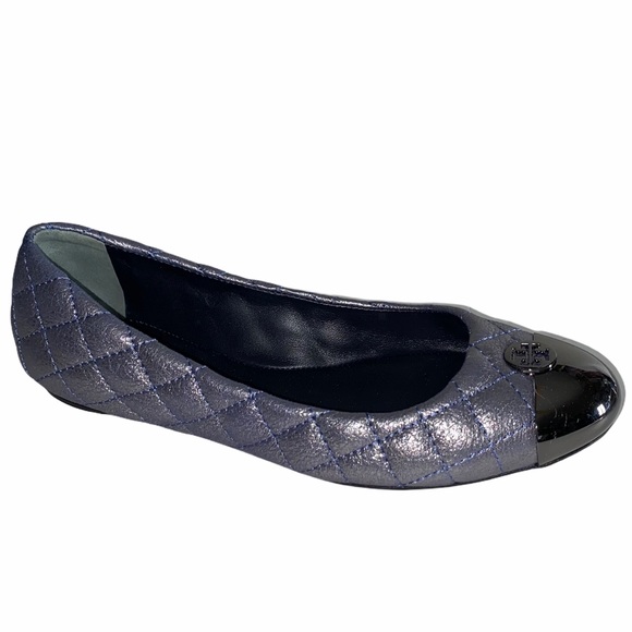 Tory Burch Kaitlin Quilted Captoe Flats size 6.5 - Picture 3 of 16
